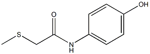 N-(4-hydroxyphenyl)-2-(methylsulfanyl)acetamide 结构式