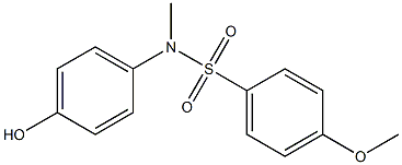 N-(4-hydroxyphenyl)-4-methoxy-N-methylbenzene-1-sulfonamide 结构式