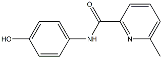 N-(4-hydroxyphenyl)-6-methylpyridine-2-carboxamide 结构式