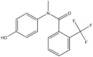 N-(4-hydroxyphenyl)-N-methyl-2-(trifluoromethyl)benzamide 结构式