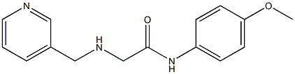 N-(4-methoxyphenyl)-2-[(pyridin-3-ylmethyl)amino]acetamide 结构式