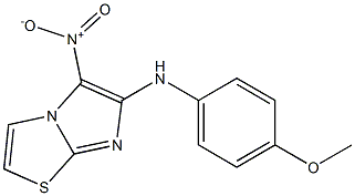 N-(4-methoxyphenyl)-5-nitroimidazo[2,1-b][1,3]thiazol-6-amine 结构式