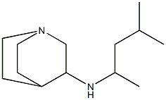 N-(4-methylpentan-2-yl)-1-azabicyclo[2.2.2]octan-3-amine 结构式