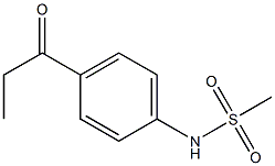 N-(4-propanoylphenyl)methanesulfonamide 结构式