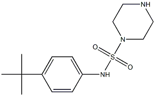 N-(4-tert-butylphenyl)piperazine-1-sulfonamide 结构式