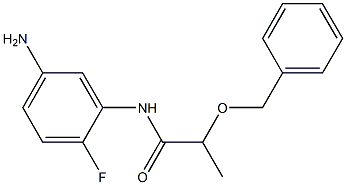 N-(5-amino-2-fluorophenyl)-2-(benzyloxy)propanamide 结构式