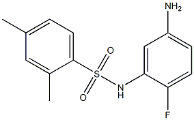 N-(5-amino-2-fluorophenyl)-2,4-dimethylbenzene-1-sulfonamide 结构式