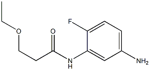 N-(5-amino-2-fluorophenyl)-3-ethoxypropanamide 结构式