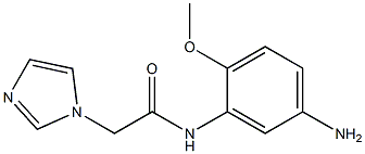N-(5-amino-2-methoxyphenyl)-2-(1H-imidazol-1-yl)acetamide 结构式