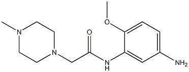 N-(5-amino-2-methoxyphenyl)-2-(4-methylpiperazin-1-yl)acetamide 结构式