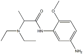 N-(5-amino-2-methoxyphenyl)-2-(diethylamino)propanamide 结构式