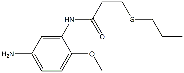N-(5-amino-2-methoxyphenyl)-3-(propylsulfanyl)propanamide 结构式