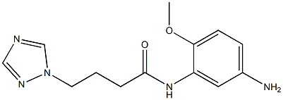 N-(5-amino-2-methoxyphenyl)-4-(1H-1,2,4-triazol-1-yl)butanamide 结构式