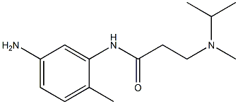 N-(5-amino-2-methylphenyl)-3-[isopropyl(methyl)amino]propanamide 结构式