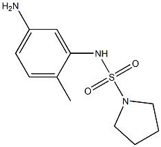 N-(5-amino-2-methylphenyl)pyrrolidine-1-sulfonamide 结构式