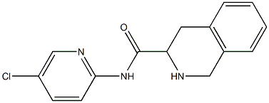 N-(5-chloropyridin-2-yl)-1,2,3,4-tetrahydroisoquinoline-3-carboxamide 结构式
