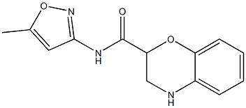 N-(5-methylisoxazol-3-yl)-3,4-dihydro-2H-1,4-benzoxazine-2-carboxamide 结构式