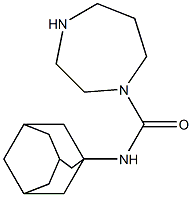 N-(adamantan-1-yl)-1,4-diazepane-1-carboxamide 结构式