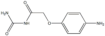 N-(aminocarbonyl)-2-(4-aminophenoxy)acetamide 结构式