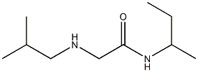 N-(butan-2-yl)-2-[(2-methylpropyl)amino]acetamide 结构式