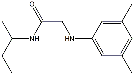 N-(butan-2-yl)-2-[(3,5-dimethylphenyl)amino]acetamide 结构式