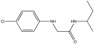 N-(butan-2-yl)-2-[(4-chlorophenyl)amino]acetamide 结构式