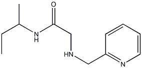 N-(butan-2-yl)-2-[(pyridin-2-ylmethyl)amino]acetamide 结构式