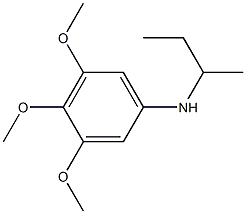 N-(butan-2-yl)-3,4,5-trimethoxyaniline 结构式