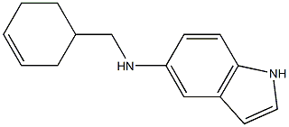 N-(cyclohex-3-en-1-ylmethyl)-1H-indol-5-amine 结构式