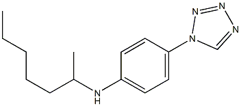 N-(heptan-2-yl)-4-(1H-1,2,3,4-tetrazol-1-yl)aniline 结构式