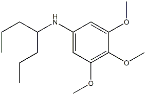 N-(heptan-4-yl)-3,4,5-trimethoxyaniline 结构式