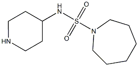 N-(piperidin-4-yl)azepane-1-sulfonamide 结构式