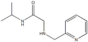 N-(propan-2-yl)-2-[(pyridin-2-ylmethyl)amino]acetamide 结构式