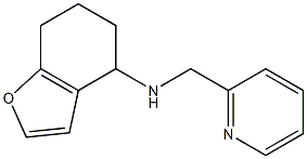 N-(pyridin-2-ylmethyl)-4,5,6,7-tetrahydro-1-benzofuran-4-amine 结构式