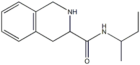 N-(sec-butyl)-1,2,3,4-tetrahydroisoquinoline-3-carboxamide 结构式