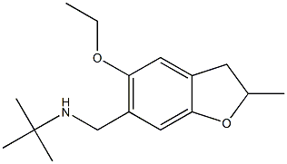 N-(tert-butyl)-N-[(5-ethoxy-2-methyl-2,3-dihydro-1-benzofuran-6-yl)methyl]amine 结构式