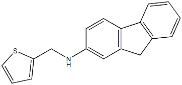 N-(thiophen-2-ylmethyl)-9H-fluoren-2-amine 结构式