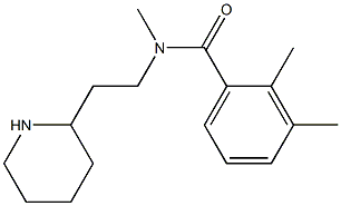 N,2,3-trimethyl-N-[2-(piperidin-2-yl)ethyl]benzamide 结构式