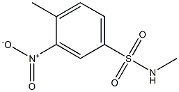 N,4-dimethyl-3-nitrobenzene-1-sulfonamide 结构式