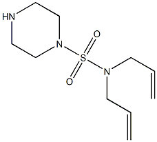 N,N-bis(prop-2-en-1-yl)piperazine-1-sulfonamide 结构式