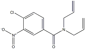 N,N-diallyl-4-chloro-3-nitrobenzamide 结构式