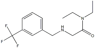 N,N-diethyl-2-({[3-(trifluoromethyl)phenyl]methyl}amino)acetamide 结构式