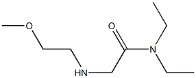 N,N-diethyl-2-[(2-methoxyethyl)amino]acetamide 结构式