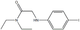 N,N-diethyl-2-[(4-iodophenyl)amino]acetamide 结构式