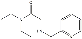 N,N-diethyl-2-[(pyridin-2-ylmethyl)amino]acetamide 结构式