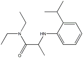 N,N-diethyl-2-{[2-(propan-2-yl)phenyl]amino}propanamide 结构式