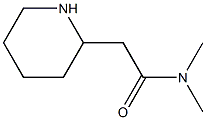 N,N-二甲基-2-(哌啶-2-基)乙酰胺 结构式