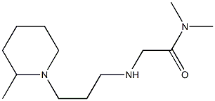 N,N-dimethyl-2-{[3-(2-methylpiperidin-1-yl)propyl]amino}acetamide 结构式