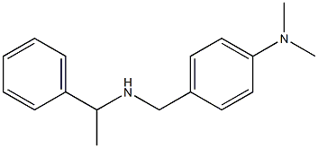 N,N-dimethyl-4-{[(1-phenylethyl)amino]methyl}aniline 结构式