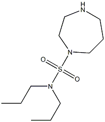 N,N-dipropyl-1,4-diazepane-1-sulfonamide 结构式